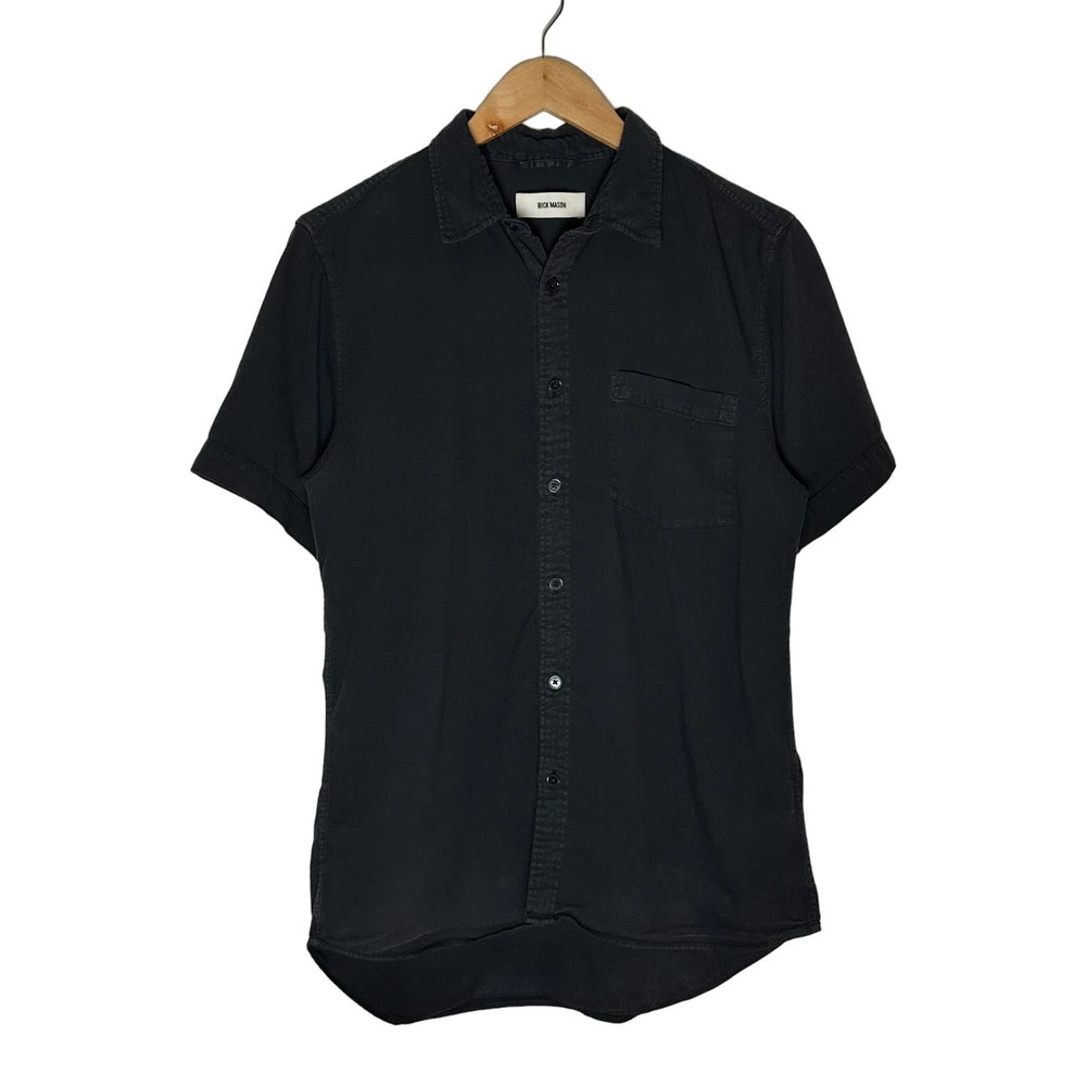 Buck Mason Black Short Sleeve Button-Down Shirt